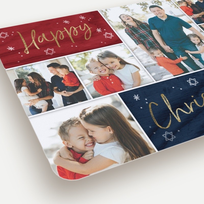 Rustic Chrismukkah Hanukkah Card