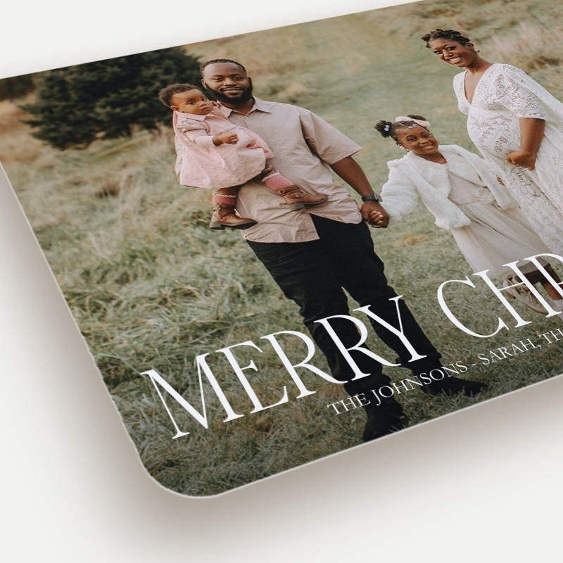 Modern Serif Holiday Card