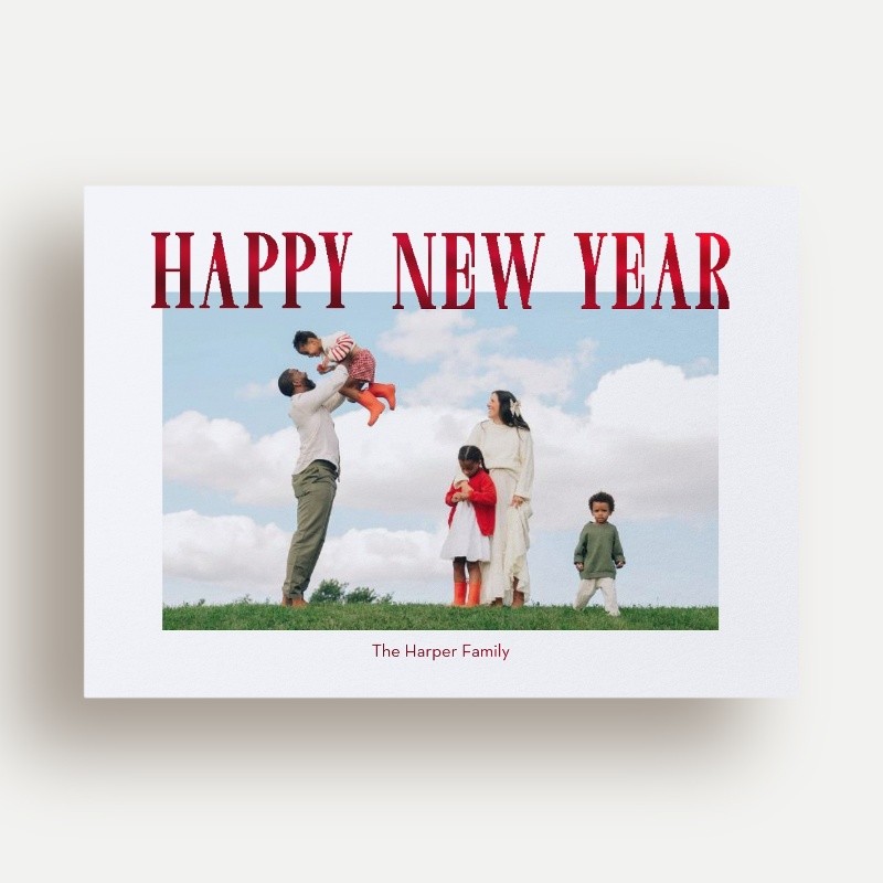 Elegant Serif Holiday Card