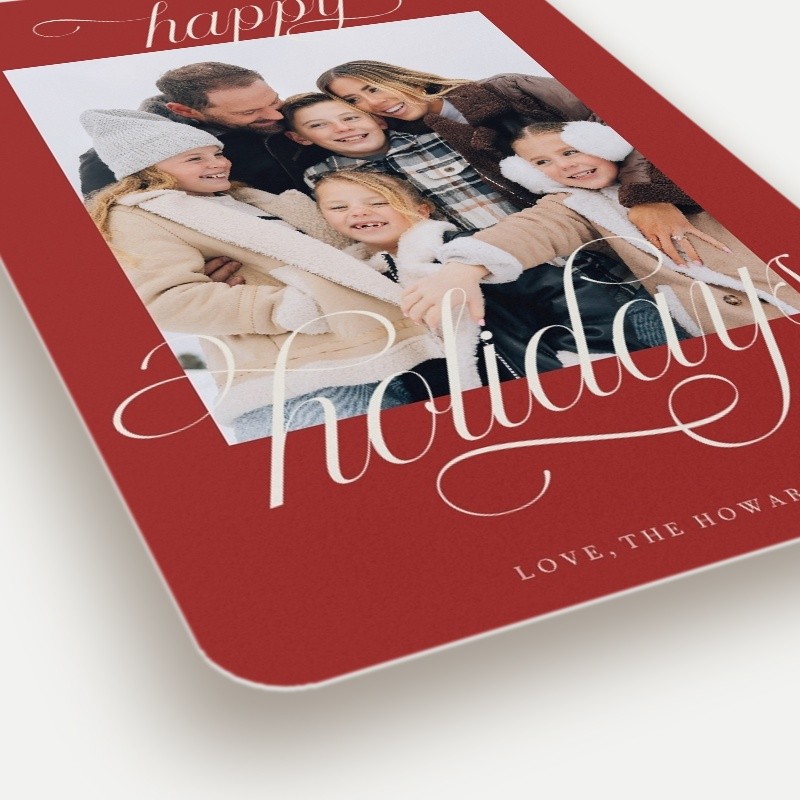 Classic Letters Holiday Card