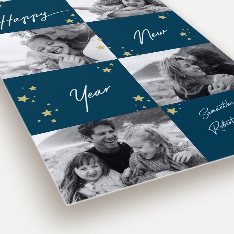 Starry Script New Year's Card