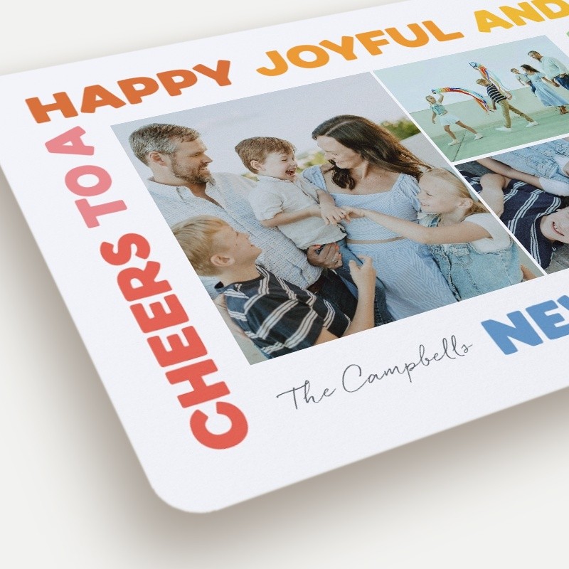Rainbow Frame New Year's Card