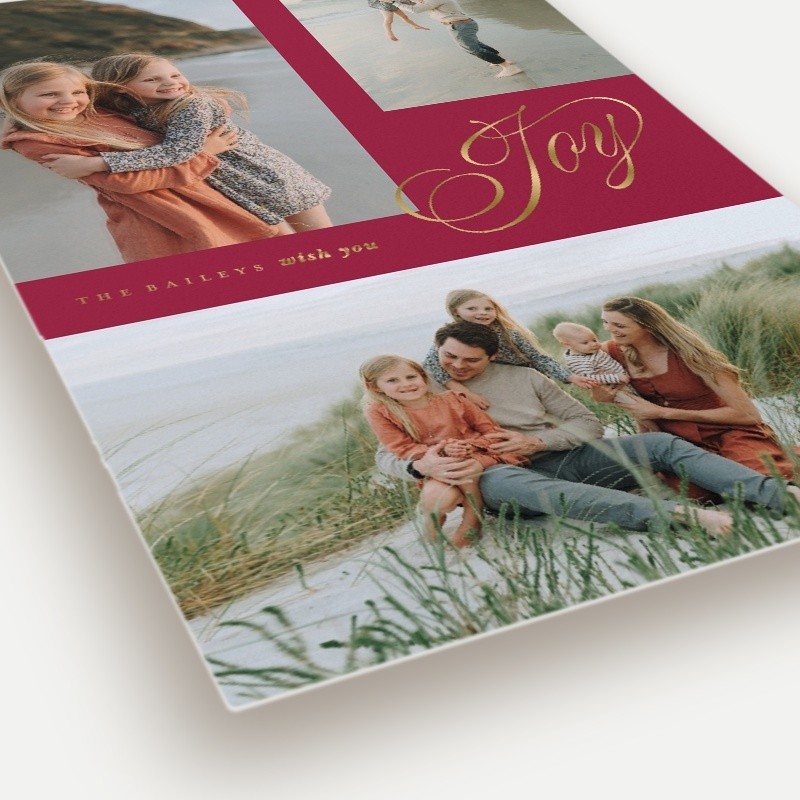 Joy Script Holiday Card