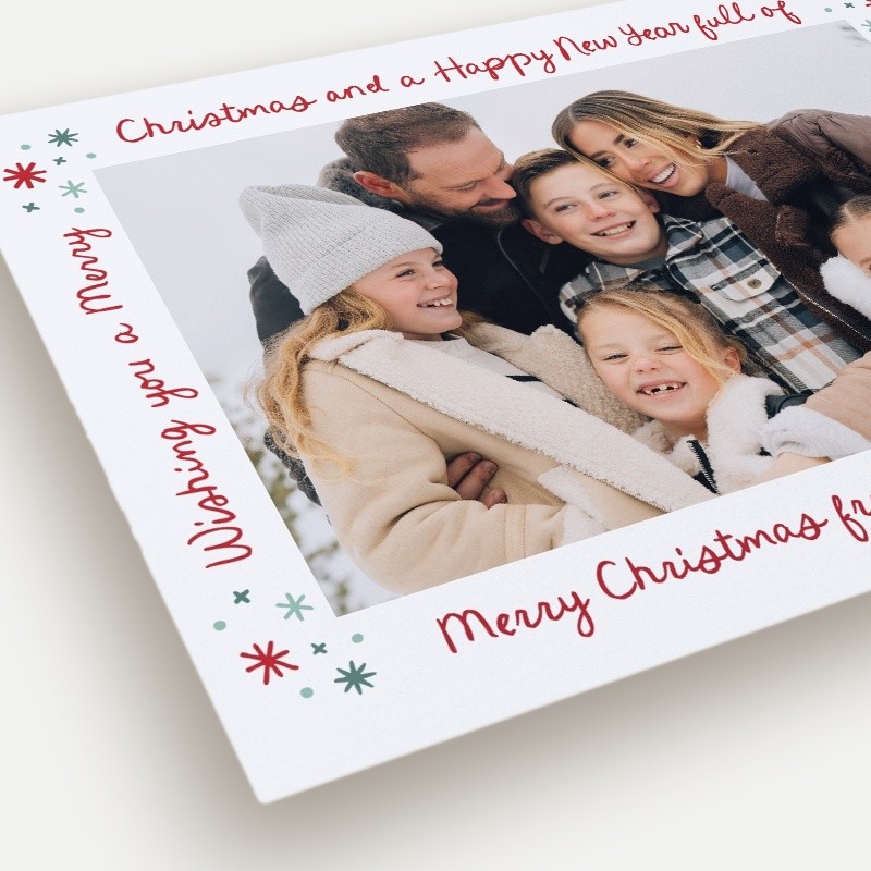 Wrapped Words Holiday Card