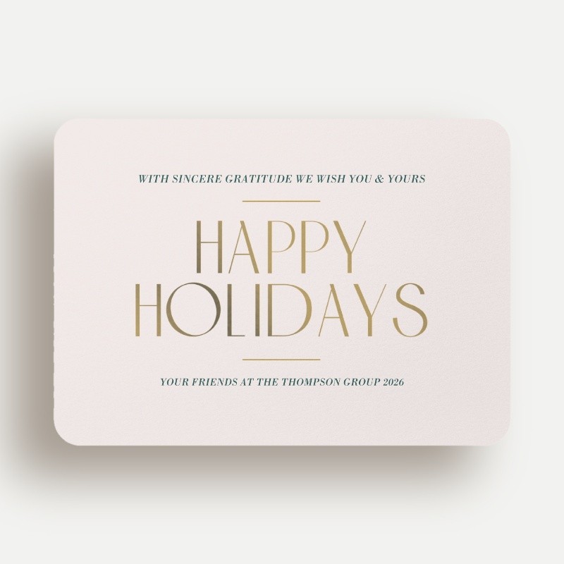 Celebrating Gratitude Holiday Card