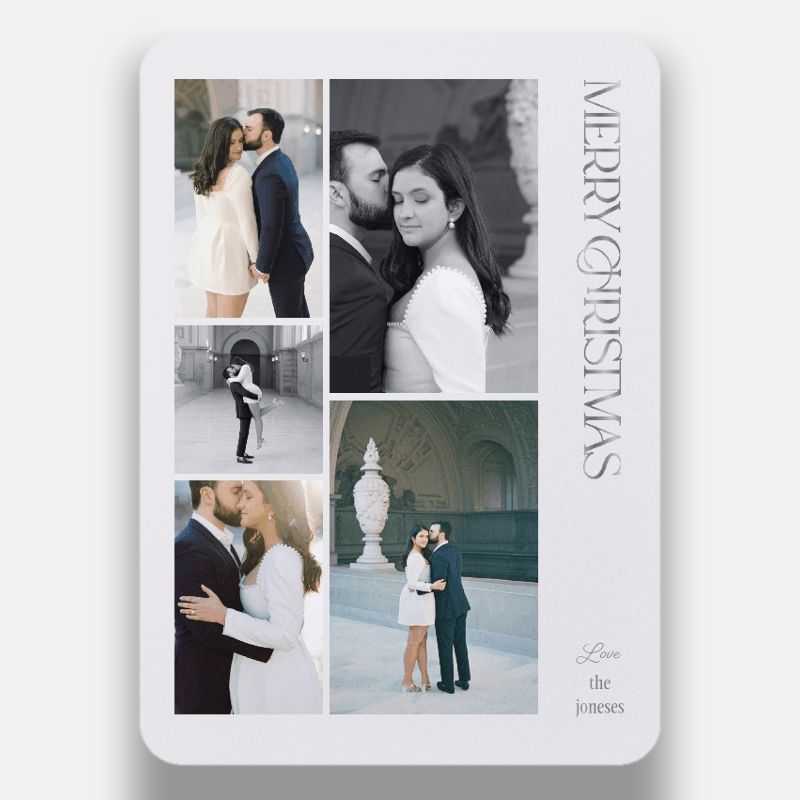 Vertical Swash Holiday Card