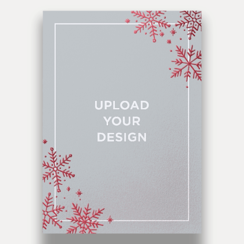 Upload Your Own Snowflake Holiday Card
