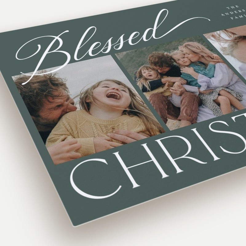 Script Serif Mix Holiday Card