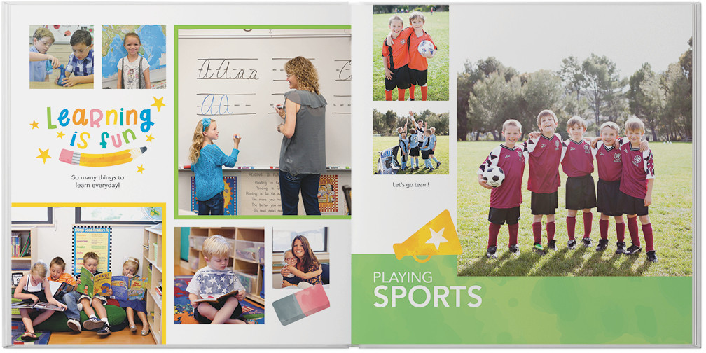 Colorful Elementary School Yearbook 10x10 undefined  Photo Book