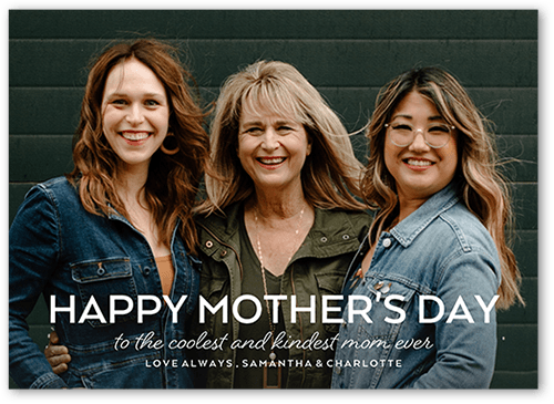 Immeasurable Impression 5x7 White  Mother's Day Card