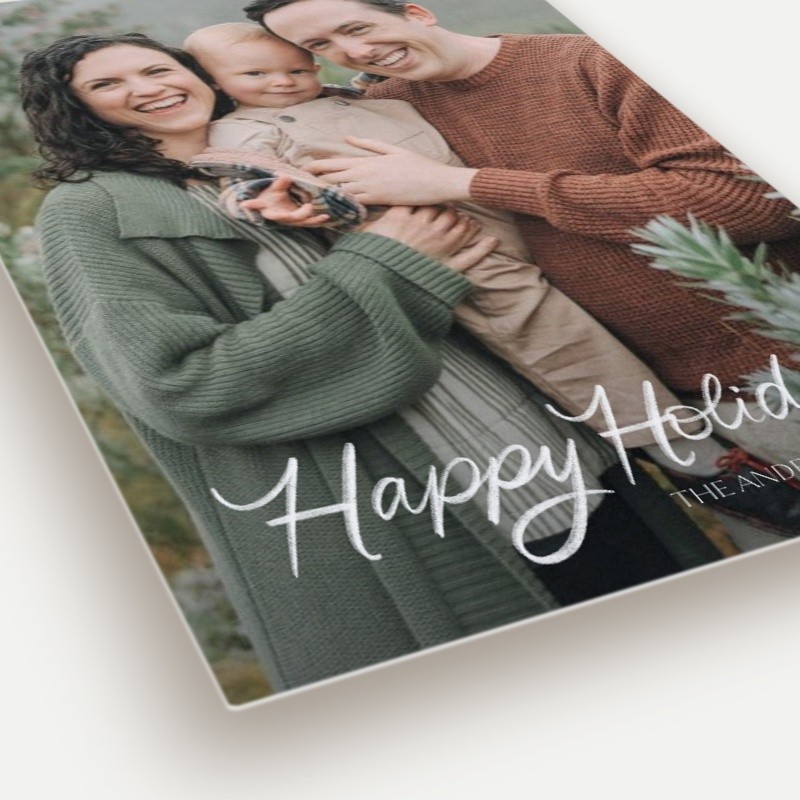 Script Overlay Holiday Card