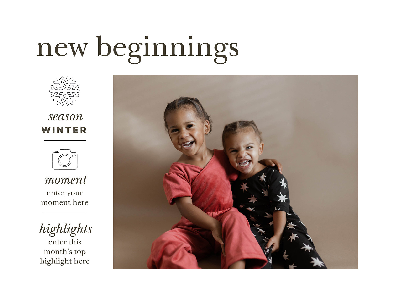 Modern Year In Review Gallery Calendar 8x11 undefined  Wall Calendar