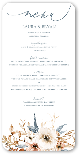 Stylish Wedding Menu Cards