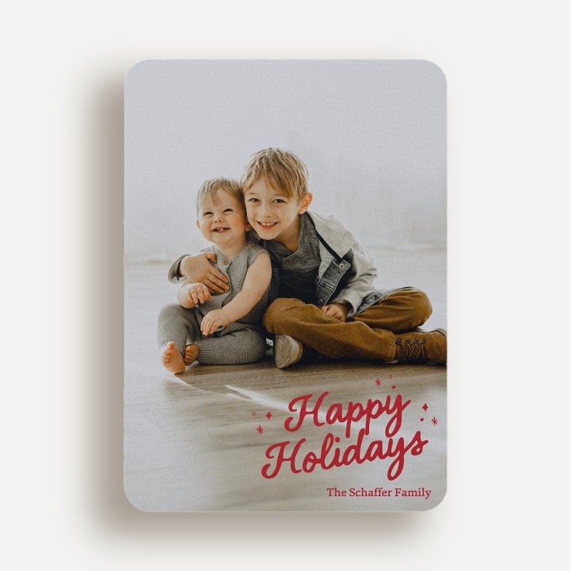 Vintage Sparkle Holiday Card