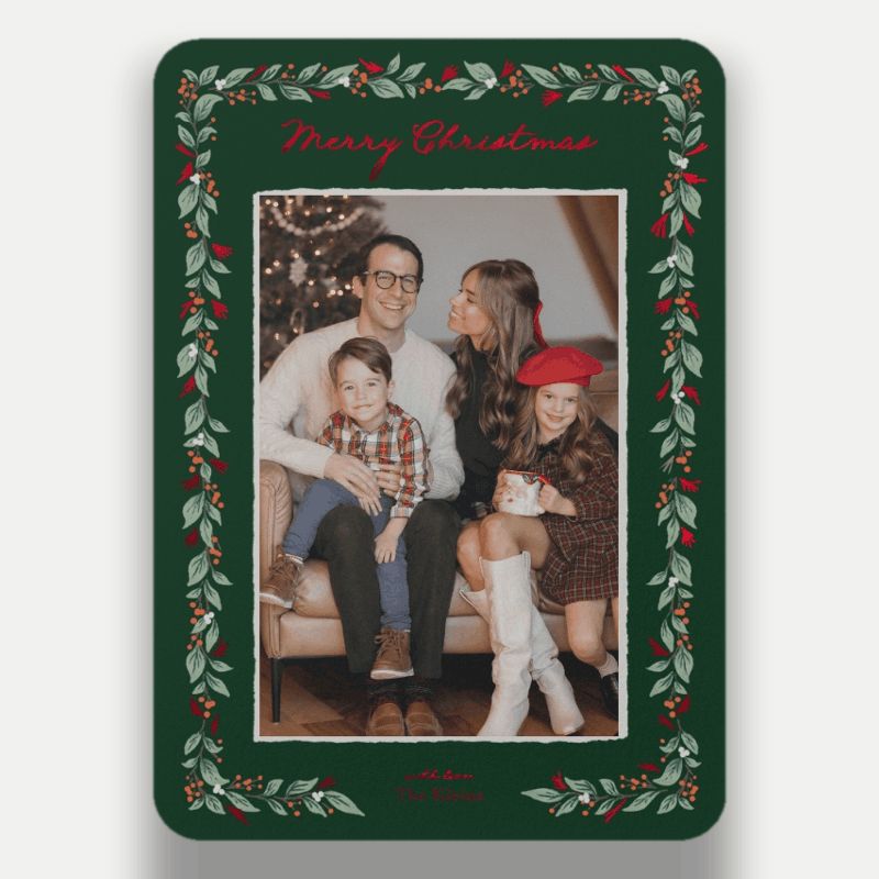 Botanical Frame Holiday Card