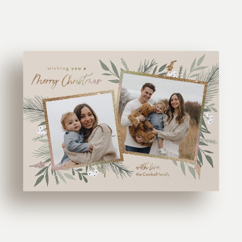 Elegant Botanicals Holiday Card