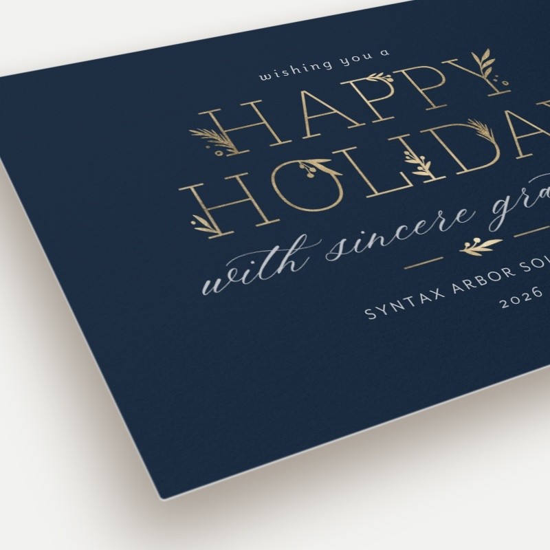 Embracing Elegant Holiday Card