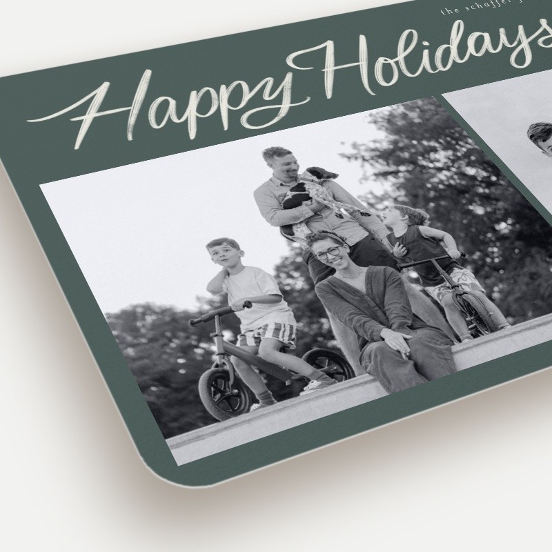 Brushed Merry Holiday Card