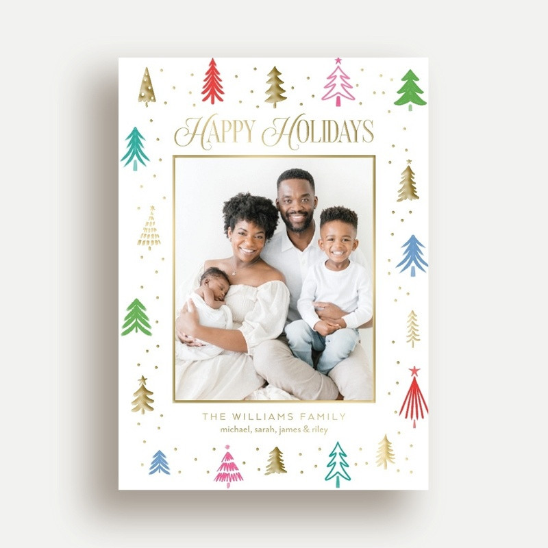 Festive Tree Border