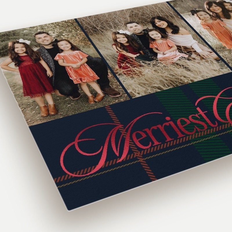 Preppy Plaid Holiday Card