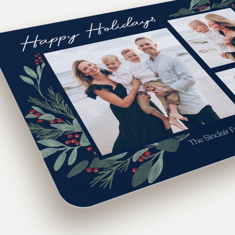 Berry Foliage Holiday Card