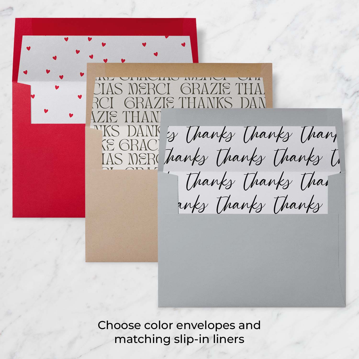 Shining Fringe 5x7 Black  Personal Stationery