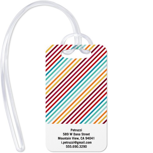 Family Love Xoxo 2x3 White  Luggage Tag