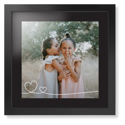 Double Heart Line Art