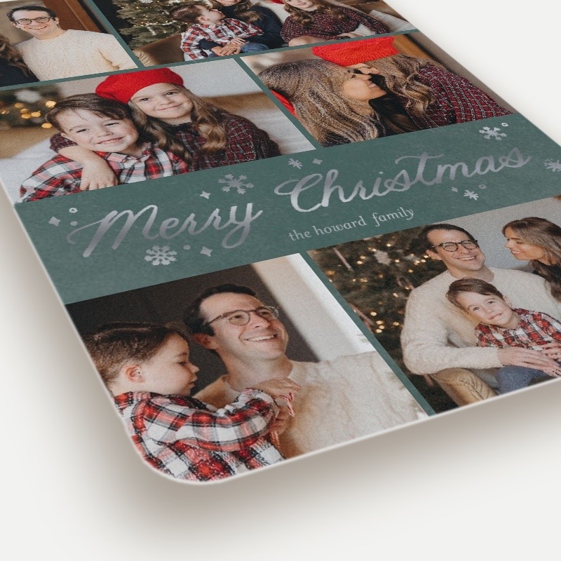 Snowflake Script Holiday Card