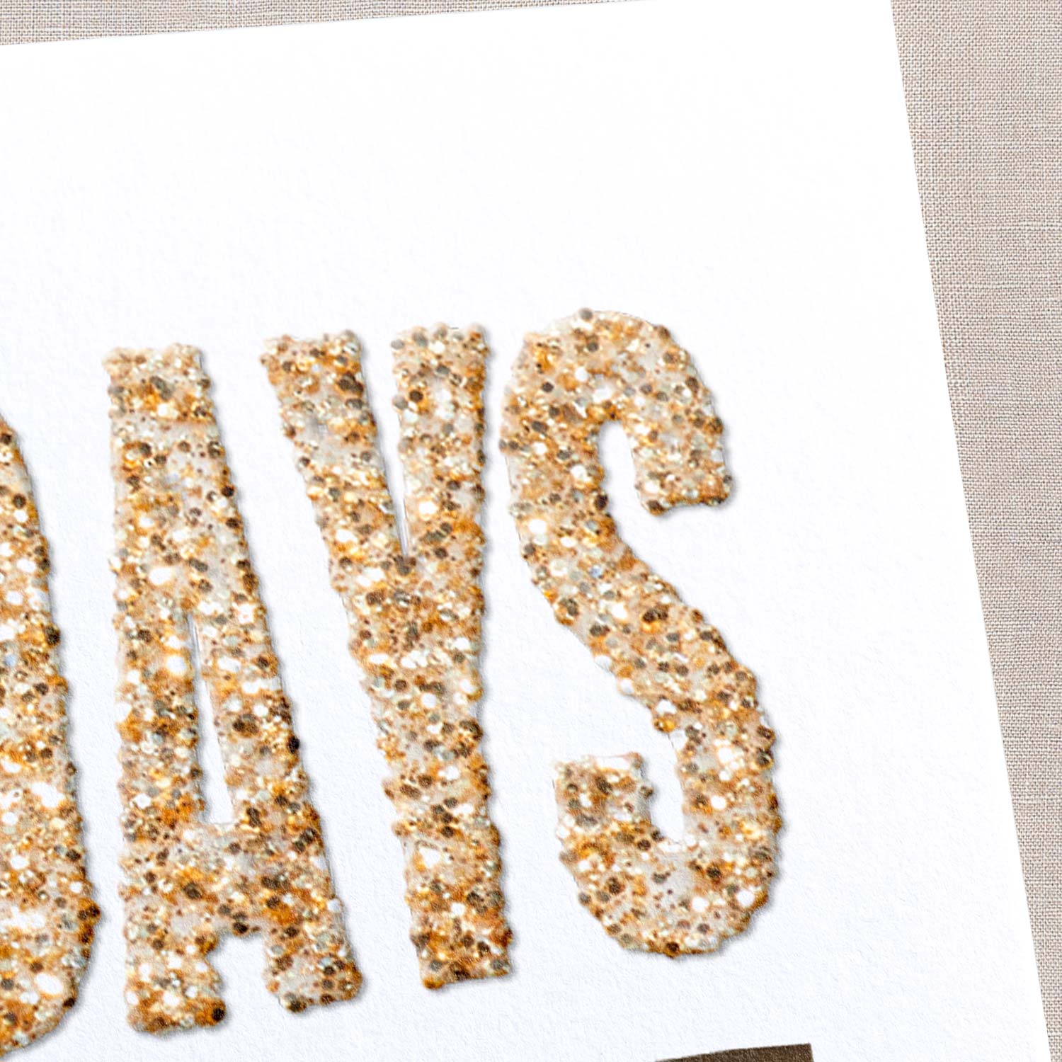 Frosted Gathering 5x7 Beige  Holiday Invitation