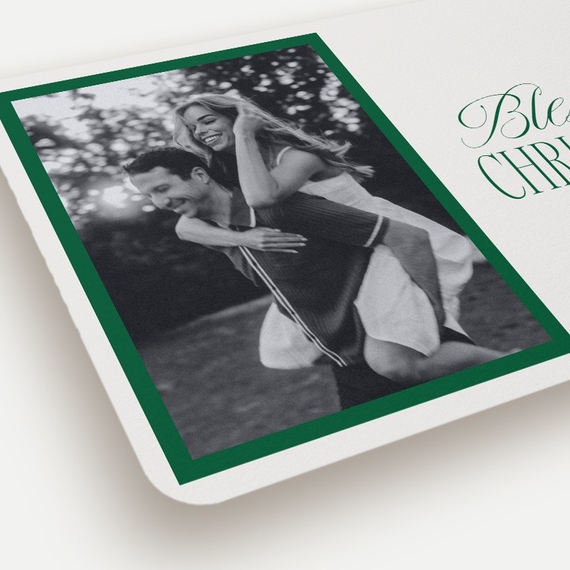 Script Serif Holiday Card