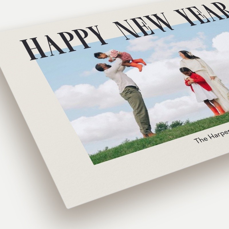 Elegant Serif Holiday Card