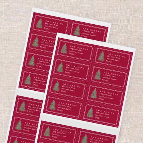 Editable Tree Layout Address Label by Yours Truly