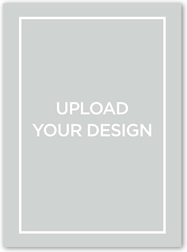 Upload Your Own Design 6x8 Flat 6x8 White  Thank You Card