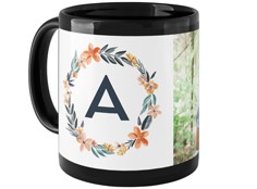 Bright Floral Wreath Monogram