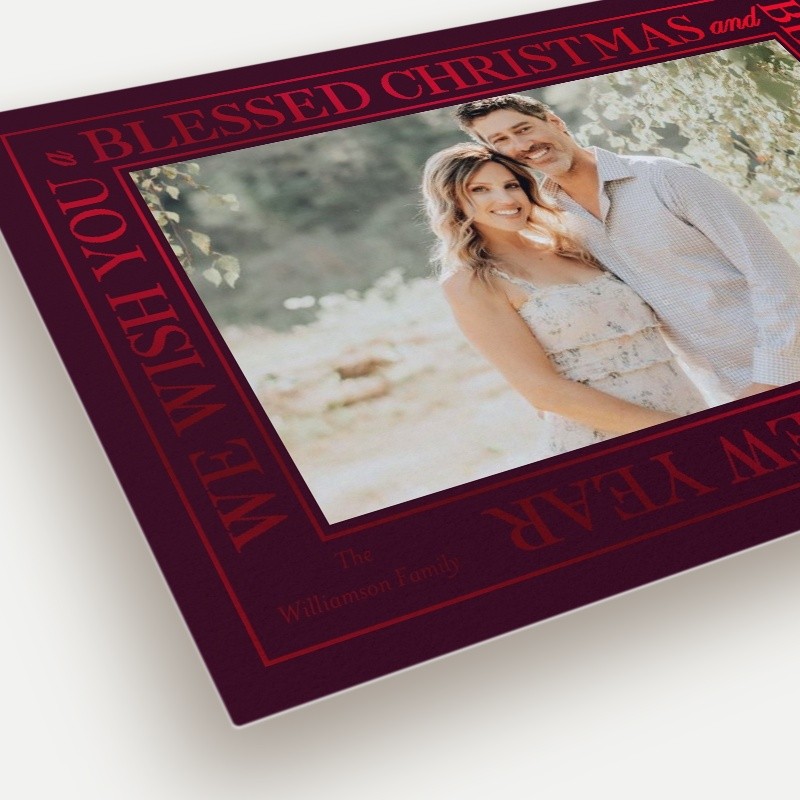 Wrapped Wishes Holiday Card