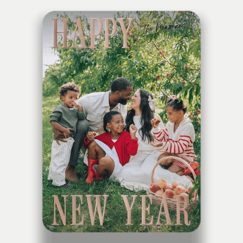 Split Serif Holiday Card