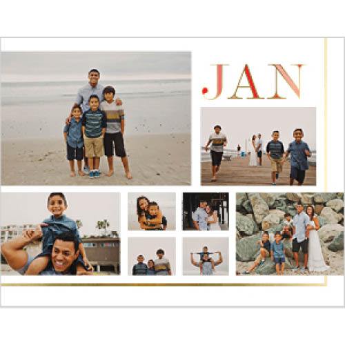 Gilded Jewel Tones 8x11 undefined  Wall Calendar