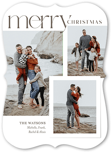 Joyous Delight 5x7 White  Holiday Card