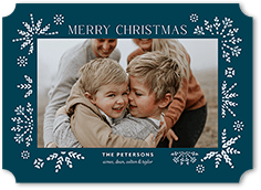 Editable Snowflake Frame