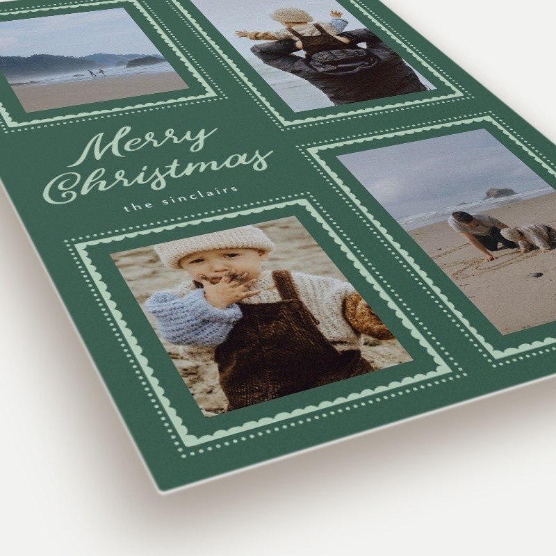 Scalloped Frames Holiday Card