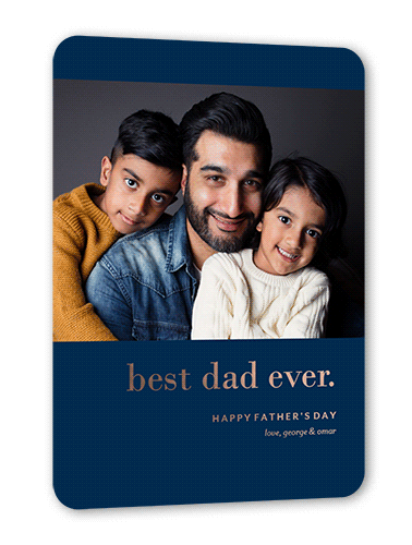 Simply Dad 5x7 Blue  Father's Day Card