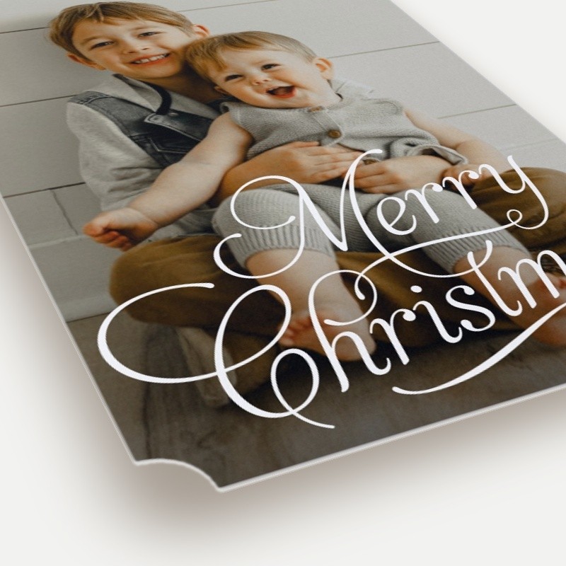 Flourished Script Holiday Card