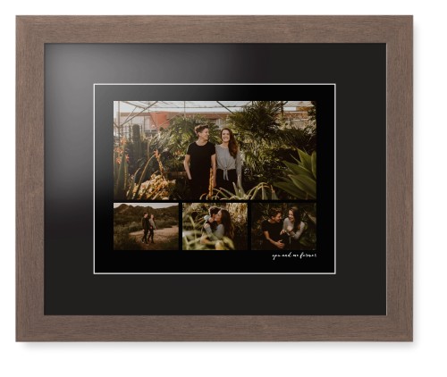 Framed Prints: Modern Hero Gallery Of Four Walnut Contemporary Frame Black Top Mat White Bottom Mat 11x14 4 Photos Shutterfly