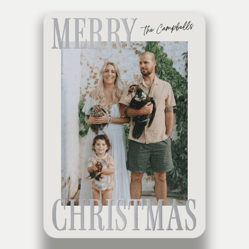 Bold Serif Holiday Card