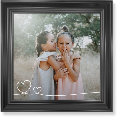 Double Heart Line Art