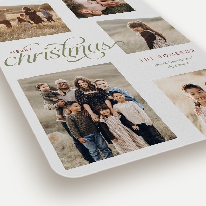 Graceful Script Holiday Card
