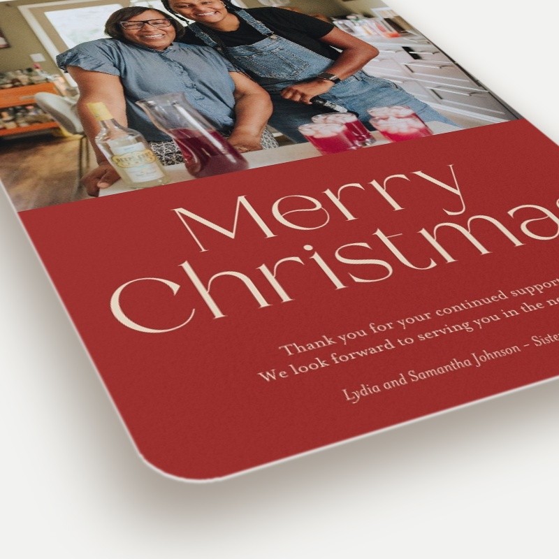 Bold Wishes Holiday Card
