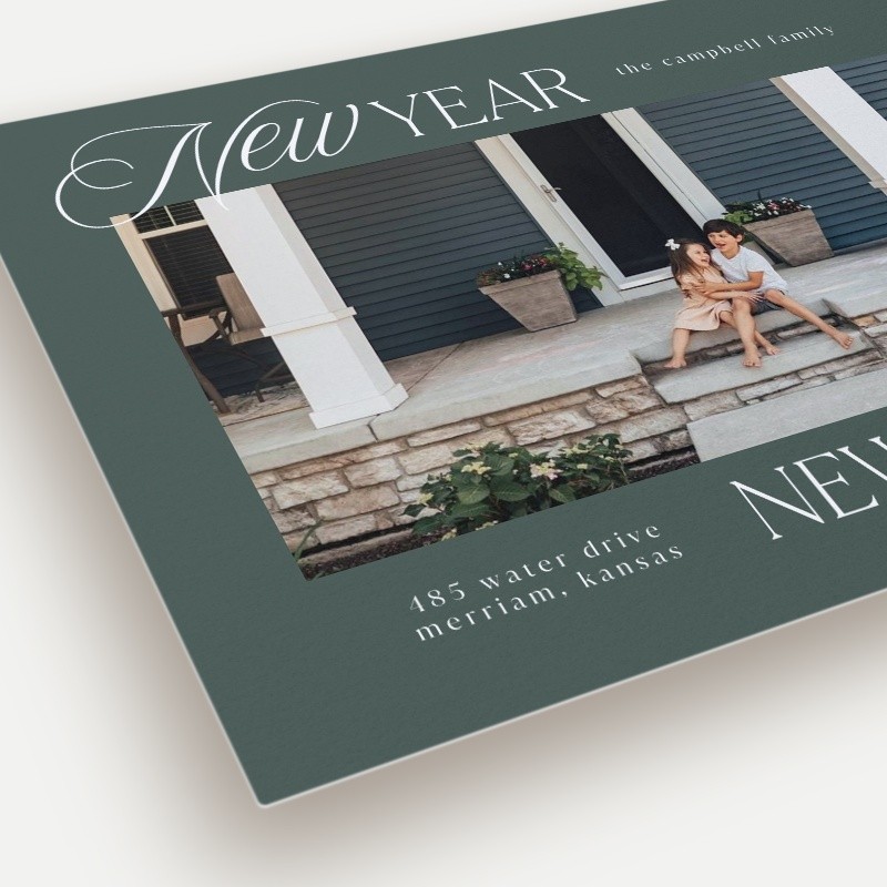Script Serif Home Moving Announcement
