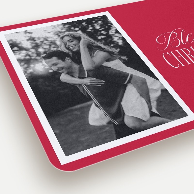 Script Serif Holiday Card